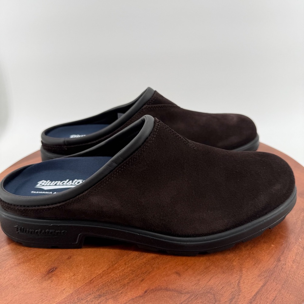 Blundstone 2521 Originals Clog Shoe Dark Brown Suede Slip On M11 W12 NIB
